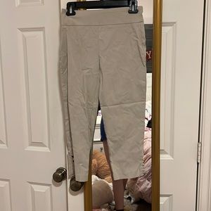 Petite Khaki Capri Pants